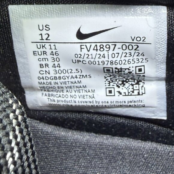 Nike Air Zoom Infinity Tour 2 Next% GTX Golf Cleats Black Men’s Size 12 - Picture 7 of 7